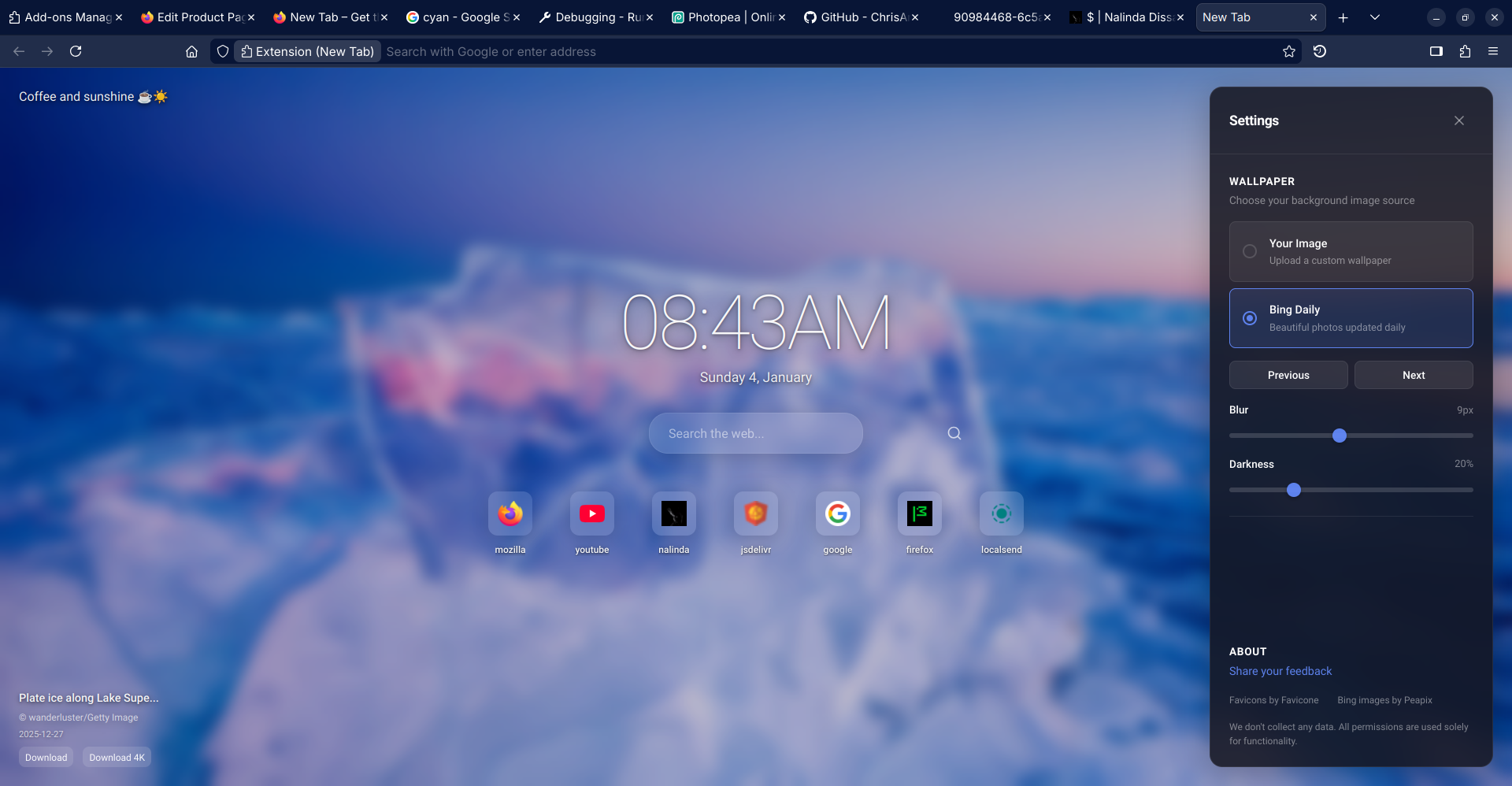 New Tab Plus media